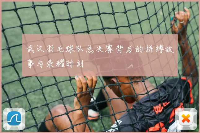 武汉羽毛球队总决赛背后的拼搏故事与荣耀时刻